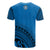 Northern Mariana Islands All Over T Shirt Northern Mariana Islands Flag Polynesian Tribal Blue Version - Polynesian Pride