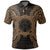 Northern Mariana Islands Polo Shirt Seal Map Polynesian Tattoo Gold Unisex Gold - Polynesian Pride