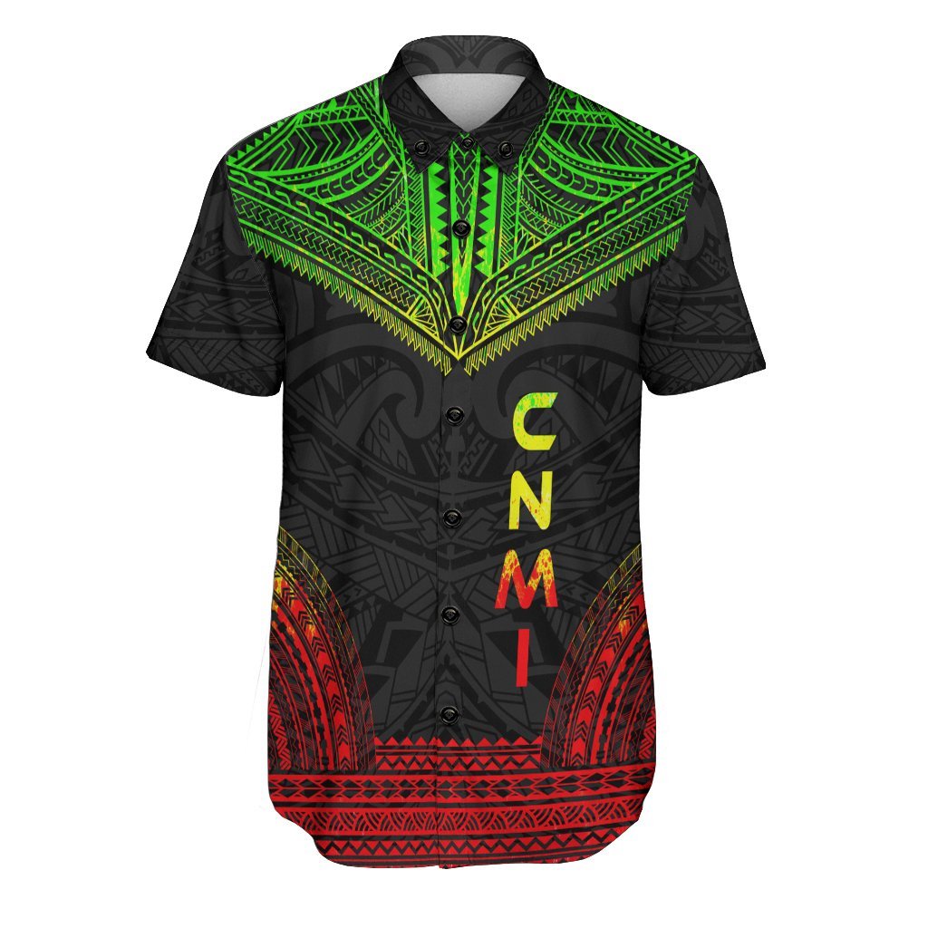 Northern Mariana Islands Polynesian Chief Shirt - Reggae Version Men Reggae - Polynesian Pride