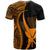 Hawaii Custom T Shirt Kanaka Maoli Orange Polynesian Tentacle Tribal Pattern - Polynesian Pride