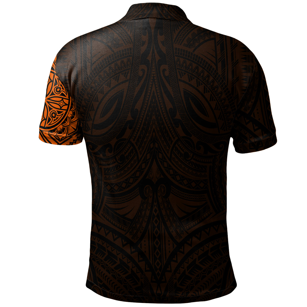 Polo Shirt Polynesian Flowers Tattoo Style - Polynesian Pride