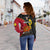 The Kumuls PNG Off Shoulder Sweater Papua New Guinea Polynesian Dynamic Style Black LT14 - Polynesian Pride
