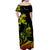 (Custom Personalised) New Caledonia Off Shoulder Long Dress Emblem Nautilus Shell Version Reggae LT13 - Polynesian Pride