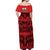 Marquesas Islands Off Shoulder Long Dress - Marquesas Tattoo LT13 - Polynesian Pride