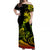 (Custom Personalised) New Caledonia Off Shoulder Long Dress Emblem Nautilus Shell Version Reggae LT13 Women Reggae - Polynesian Pride