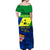 (Custom Personalised) Malampa Fiji Day Off Shoulder Long Dress Vanuatu Polynesia mix Flowers LT13 - Polynesian Pride