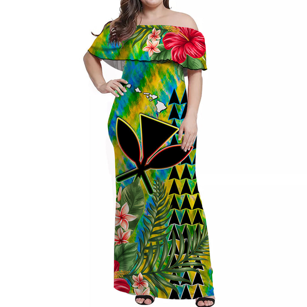 (Custom Personalised) Hawaii Rainbow Tie Dye Long Sleeve Button Shirt Flowers Polynesian Hawaiian Tribal Ver.05 LT13 Women Art - Polynesian Pride