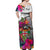 (Custom Personalised) Fiji Tapa Off Shoulder Long Dress Speical Fijian Masi Be Loved Hibiscus LT13 - Polynesian Pride