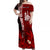 Custom New Caledonia Matching Dress and Hawaiian Shirt Nautilus Red Polynesian Hibiscus LT13 - Polynesian Pride