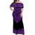 (Custom Personalised) Polynesian Off Shoulder Long Dress Dashiki With Polynesian Tattoo Royal Purple Version LT14 Women Purple - Polynesian Pride