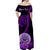 Custom Valentine Federated States of Micronesia Matching Hawaiian Shirt and Dress Heart Love Tropical Flowers Purple LT14 - Polynesian Pride