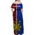 Philippines Off Shoulder Long Dress Pilipinas Sun Mix Polynesian Pattern LT14 - Polynesian Pride