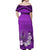 French Polynesia Off Shoulder Long Dress Happy Internal Autonomy Day Special Purple Version LT14 - Polynesian Pride