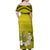 French Polynesia Off Shoulder Long Dress Happy Internal Autonomy Day Special Yellow Version LT14 - Polynesian Pride