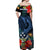 Kosrae State Matching Dress and Hawaiian Shirt Polynesian Hibiscus Flowers LT14 - Polynesian Pride