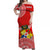 (Custom Text And Number) Tonga Matching Dress and Hawaiian Shirt Tongan Coat Of Arms Ngatu Pattern LT14 - Polynesian Pride