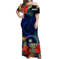 Custom Chuuk Micronesia Matching Hawaiian Shirt and Dress Hibiscus Flowers Mix Polynesian LT14 - Polynesian Pride
