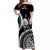 (Custom Personalised) Guam and Philippines Off Shoulder Long Dress Guaman Filipinas Together Black LT14 Women Black - Polynesian Pride