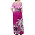 Samoa Off Shoulder Long Dress Samoan Coat Of Arms With Coconut Pink Style LT14 - Polynesian Pride