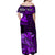 Custom Hawaii Monk Seal Matching Dress and Hawaiian Shirt Kakau with Kanaka Purple LT14 - Polynesian Pride