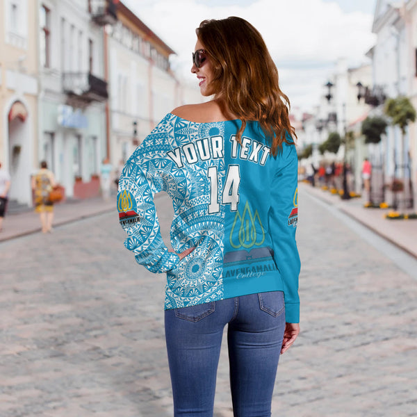 (Custom Personalised) Lavengamalie College Tonga Women Casual Shirt Happy 42nd Anniversary LT13