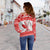 Hawaii Christmas Off Shoulder Sweater Kanaka Polynesian Santa Claus Mele Kalikimaka LT14 - Polynesian Pride