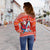 (Custom Personalised) Hawaii Christmas Off Shoulder Sweater Santa Shark Mele Kalikimaka Tribal LT14 - Polynesian Pride