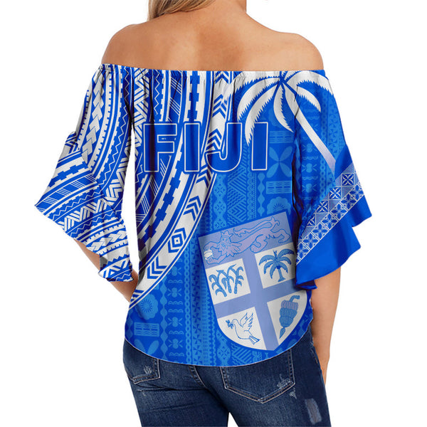 Fiji Rugby Sevens Luggage Covers Fijian 7s Tapa Polynesian Blue Ver.01 LT13 main image 1