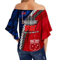 F.A.S.T Samoa Off Shoulder Waist Wrap Top Polynesian LT13 - Polynesian Pride
