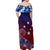 Samoa Off Shoulder Long Dress Hibiscus Ombre Style LT7 - Polynesian Pride