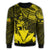 Hawaiian King Kanaka Map Polynesian Oahu Sweatshirt - Yellow - Hala Style - AH - Polynesian Pride