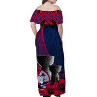 Custom Guam Chamorro Matching Hawaiian Shirt and Dress Flag Color Style LT6 - Polynesian Pride