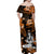 Hawaii Summer Colorful Hula Girl Matching Dress and Hawaiian Shirt Orange LT6 - Polynesian Pride