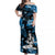 Hawaii Summer Colorful Hula Girl Matching Dress and Hawaiian Shirt Light Blue LT6 - Polynesian Pride