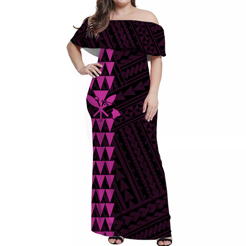 Hawaiian Kakau Matching Dress and Hawaiian Shirt Simple Style No.10 LT6 - Polynesian Pride