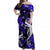 Hawaii Summer Colorful Shark Matching Dress and Hawaiian Shirt Dark Blue LT6 - Polynesian Pride