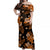 Hawaii Summer Colorful Matching Dress and Hawaiian Shirt Orange LT6 - Polynesian Pride