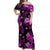 Hawaii Summer Colorful Matching Dress and Hawaiian Shirt Purple LT6 - Polynesian Pride