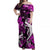 Hawaii Summer Colorful Shark Matching Dress and Hawaiian Shirt Purple LT6 - Polynesian Pride