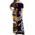 New Zealand Maori Aotearoa And Australia Aboriginal Off Shoulder Long Dress Together - Purple LT8 Women Purple - Polynesian Pride