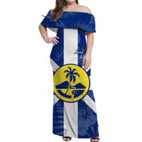 (Custom Personalised) Lord Howe Island Off Shoulder Long Dress Unique Polynesian - Flag Vibes LT8 Women - Polynesian Pride