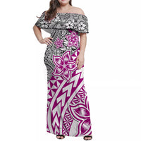 Hawaiian Traditional Polynesian Tribal Tattoo Retro Matching Dress and Hawaiian Shirt Pink LT9 - Polynesian Pride