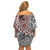 Traditional Polynesian Tribal Tattoo Retro Women Off Shoulder Short Dress LT9 - Polynesian Pride