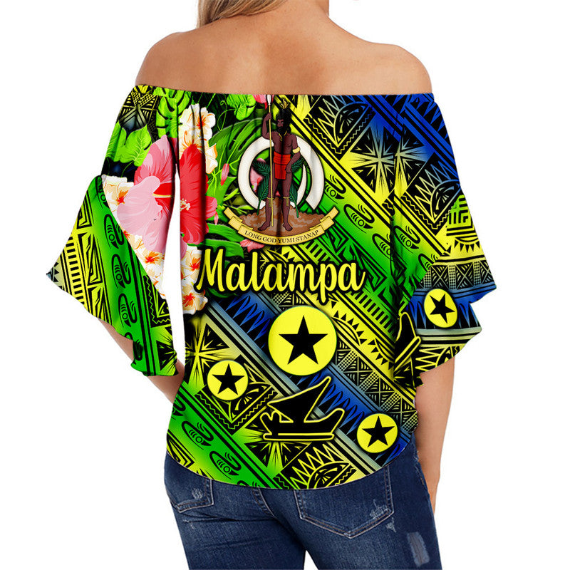Vanuatu Malampa Off Shoulder Waist Wrap Top Independence Be Proud LT8 - Polynesian Pride