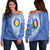 (Custom Personalised) Vanuatu Shefa Province Off Shoulder Sweater Shefa Emblem LT7 - Polynesian Pride