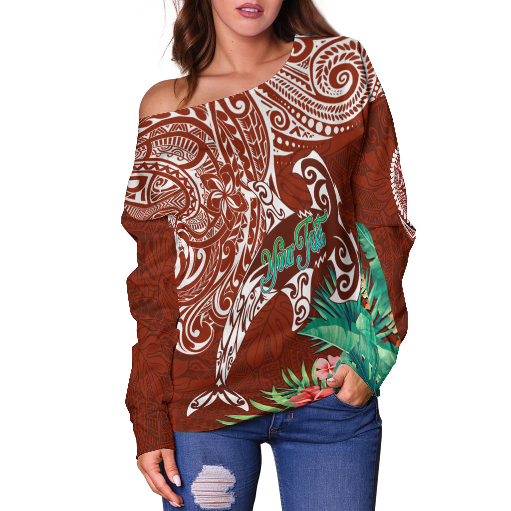 (Custom Personalised) Polynesian Birthday Off Shoulder Sweater Legends Are Born In February LT7 Red - Polynesian Pride