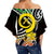 Vanuatu Off Shoulder Waist Wrap Top Tribal Tattoo No.1 LT6 - Polynesian Pride