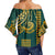 Kakau Hawaiian Polynesian Off Shoulder Waist Wrap Top LT6 - Polynesian Pride