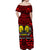 Marquesas Islands Off Shoulder Long Dress Simple Style - Red LT8 - Polynesian Pride