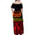 Marquesas Islands Off Shoulder Long Dress Special Style - Red LT8 - Polynesian Pride